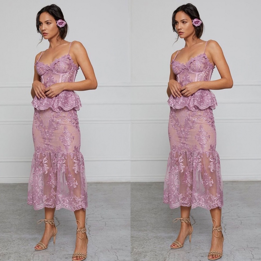 V. Chapman Orchid Dress in Rare Lavender Size 0